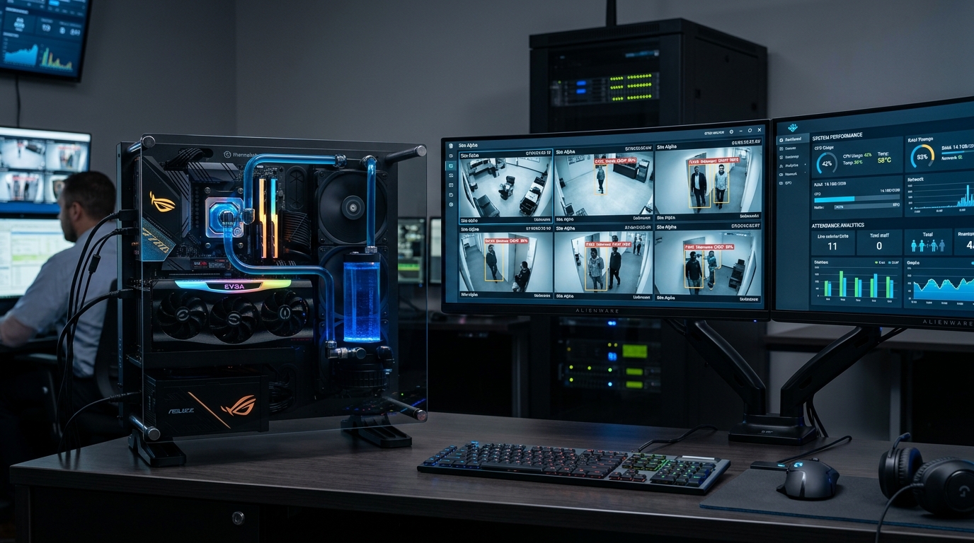 Optimized PC workstation hardware setup running multi-camera RTSP surveillance streams